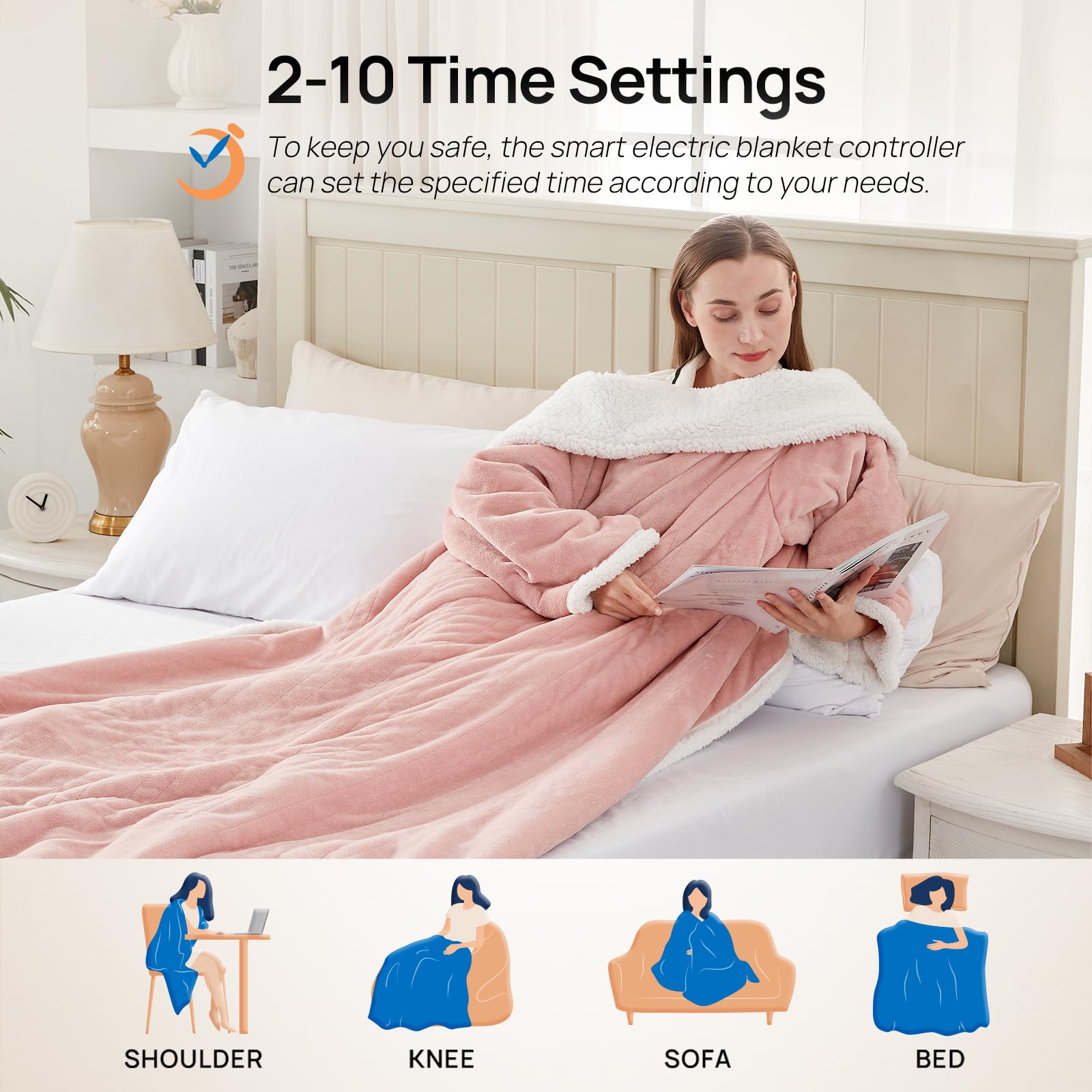 Westinghouse Snuggle Throw sherpa and flannel materials feel ultra-soft.