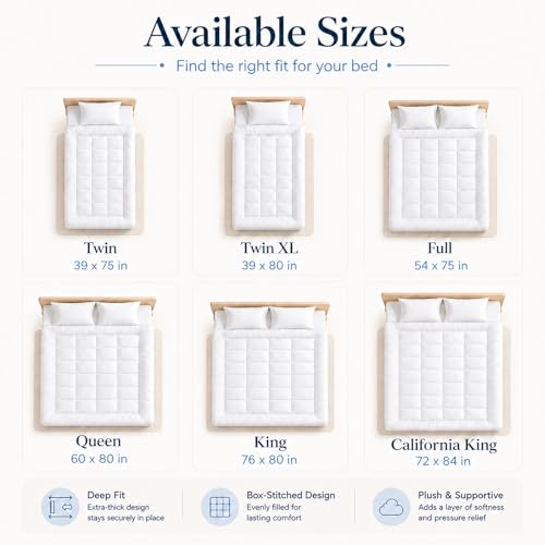 West Month Breathing quilted topper promotes cool sleep with breathable surface.