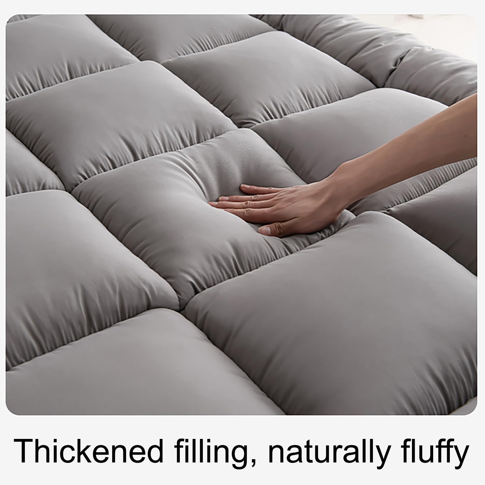 West Month King-Size Topper provides an even, supportive surface on large beds.