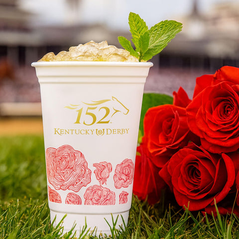 Westrick BPA-free plastic cup for Derby celebration and reuse.