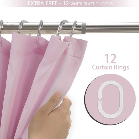 WestWeir 72x72 curtain demonstrates generous size for standard tubs.
