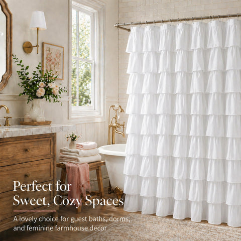 WestWeir machine washable curtain for easy cleaning and quick refresh.
