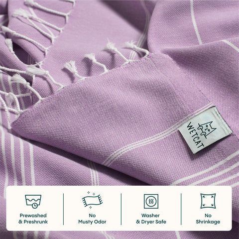 WETCAT Made-in-Turkey towel reflects quality with OEKO-TEX dyed yarn.