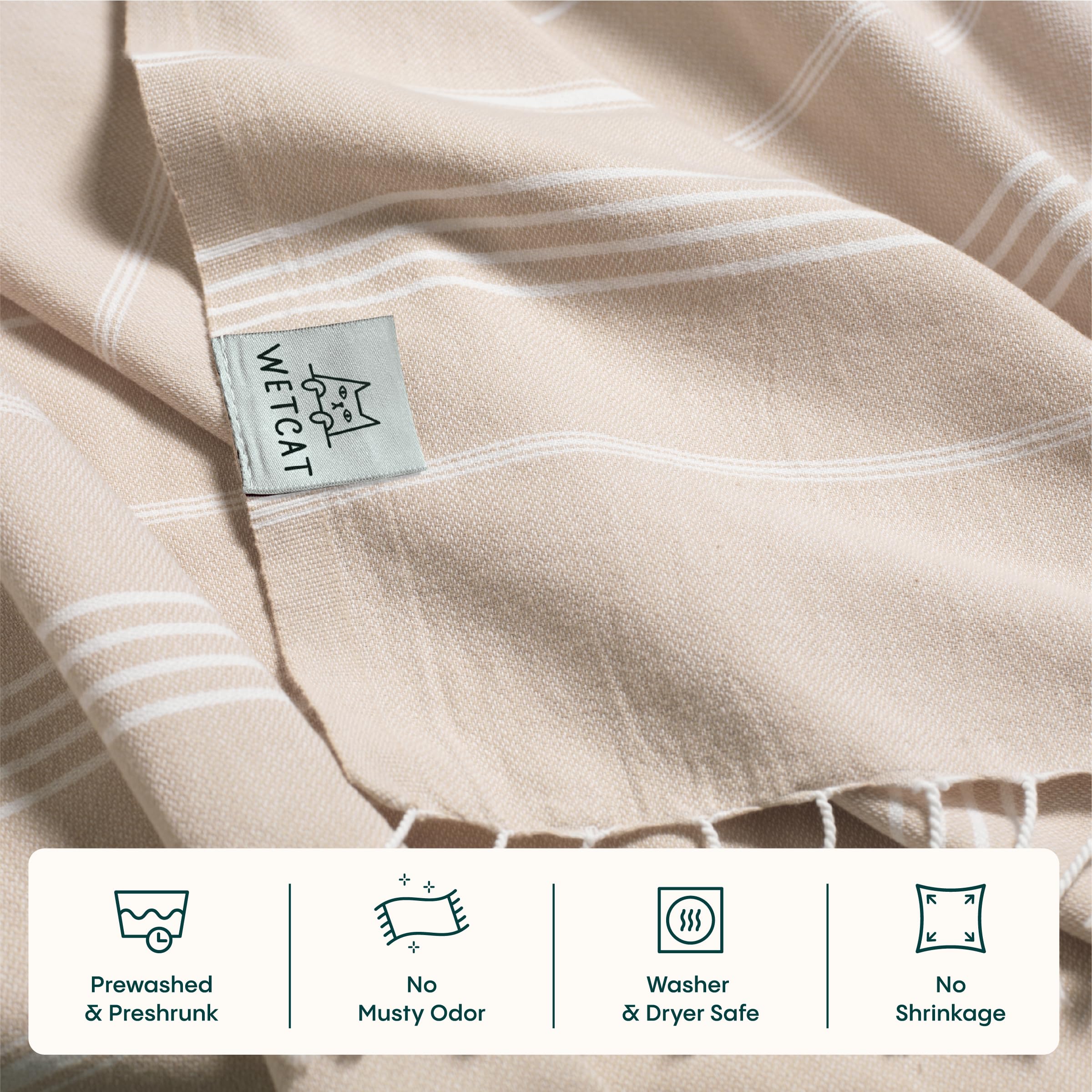 Wetcat multifunction Turkish towel doubles as yoga blanket.