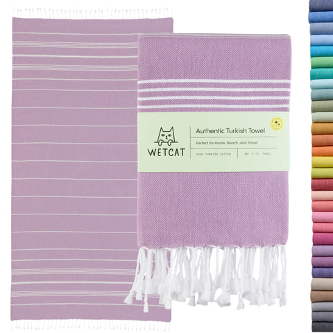 WETCAT Turkish Beach Towel Oversized 38x71 for quick-drying, sun-ready beach warmth.