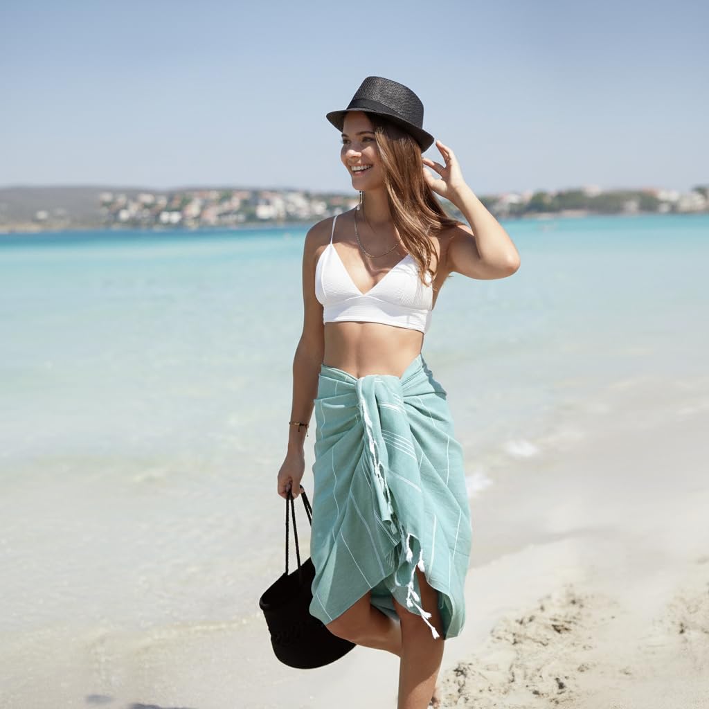 Wetcat towel on sand highlighting sand-free design