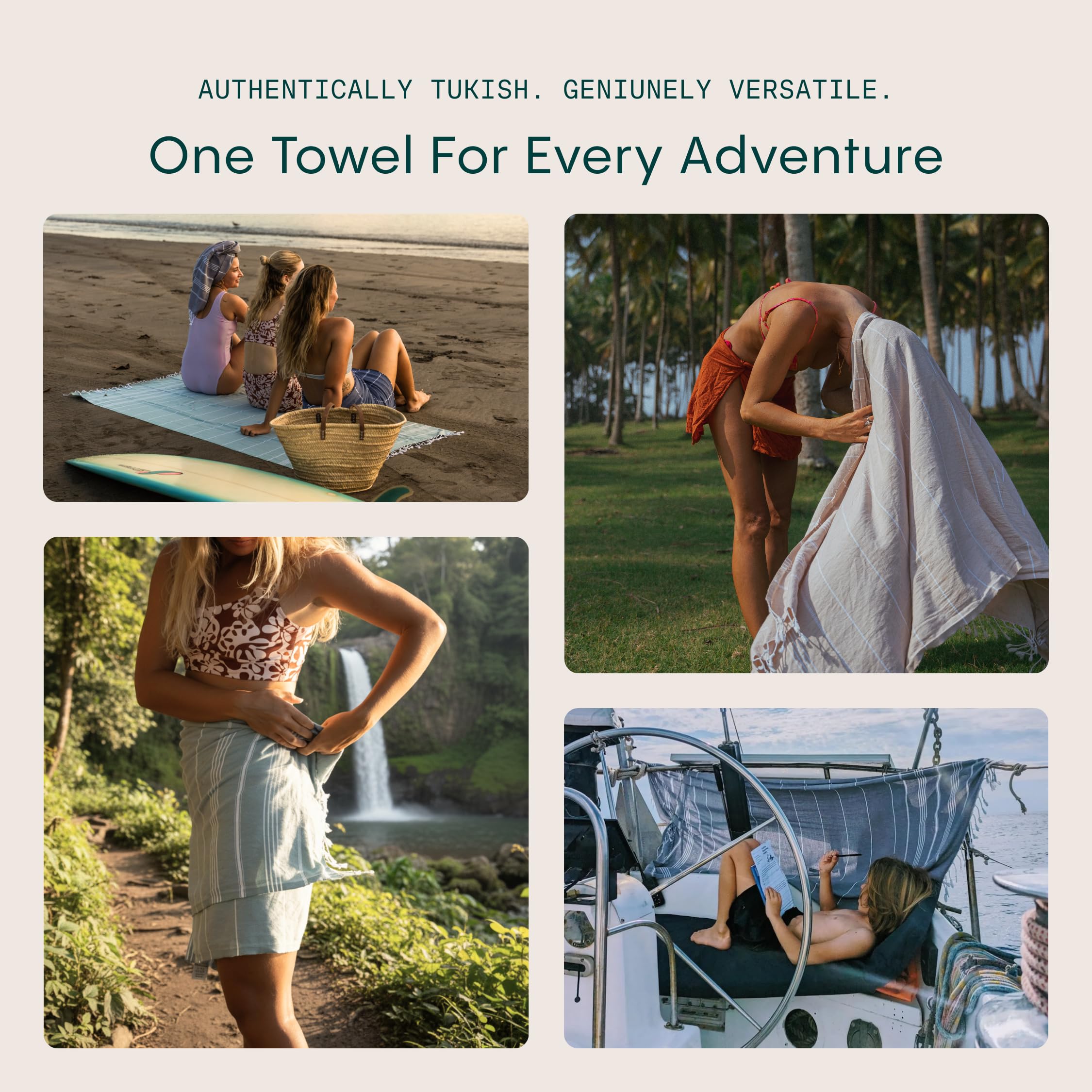 Wetcat Turkish towel in denim blue—OEKO-TEX dyed yarn for safe skin.