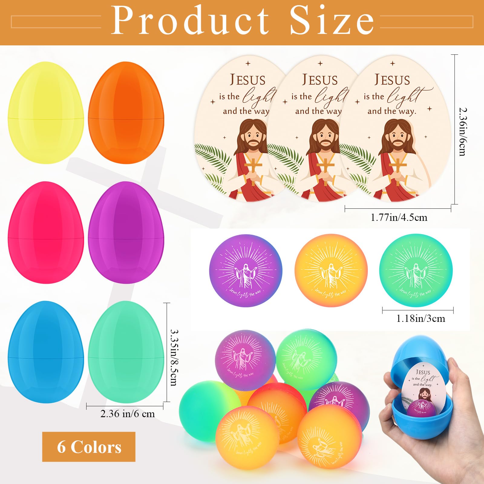 Wettarn Jesus lights way bouncy ball designed for kid-friendly play.