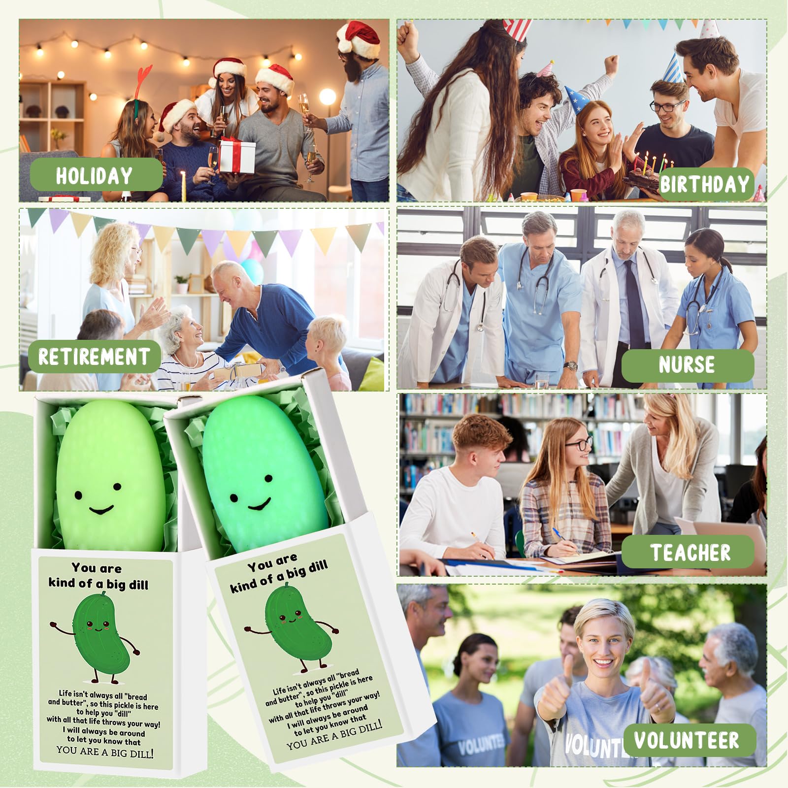 Wettarn office favors pickle image suggests practical tokens for coworkers