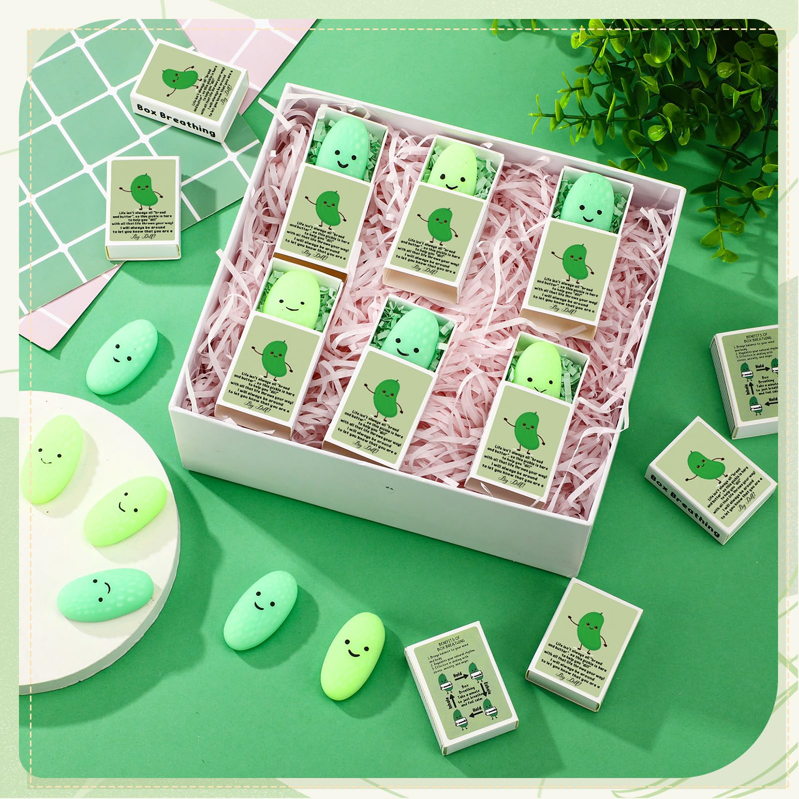 Wettarn two-color pickle design, cheerful desk companions for moments of focus.