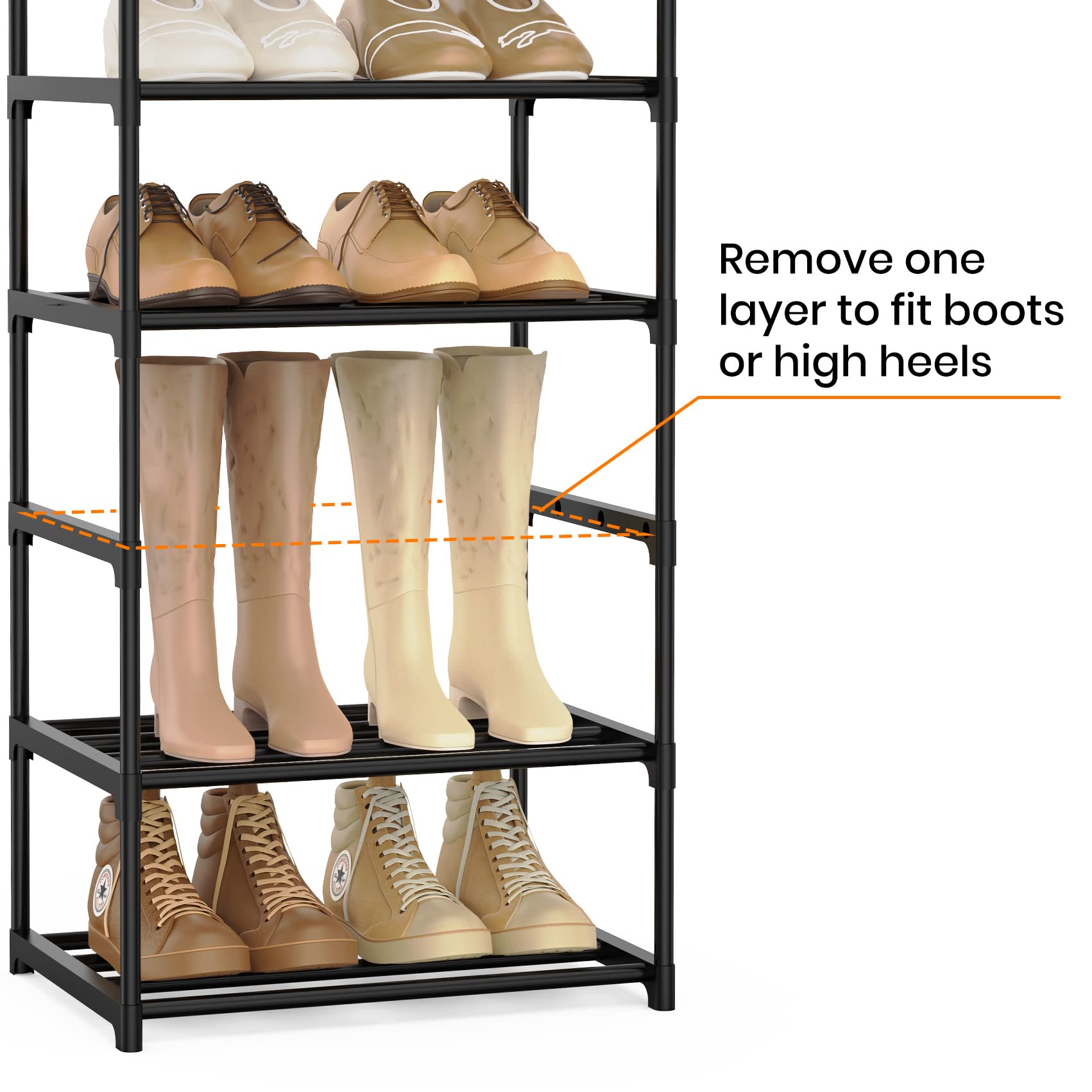 WEXCISE adjustable tiers fit tall boots and bulky footwear.