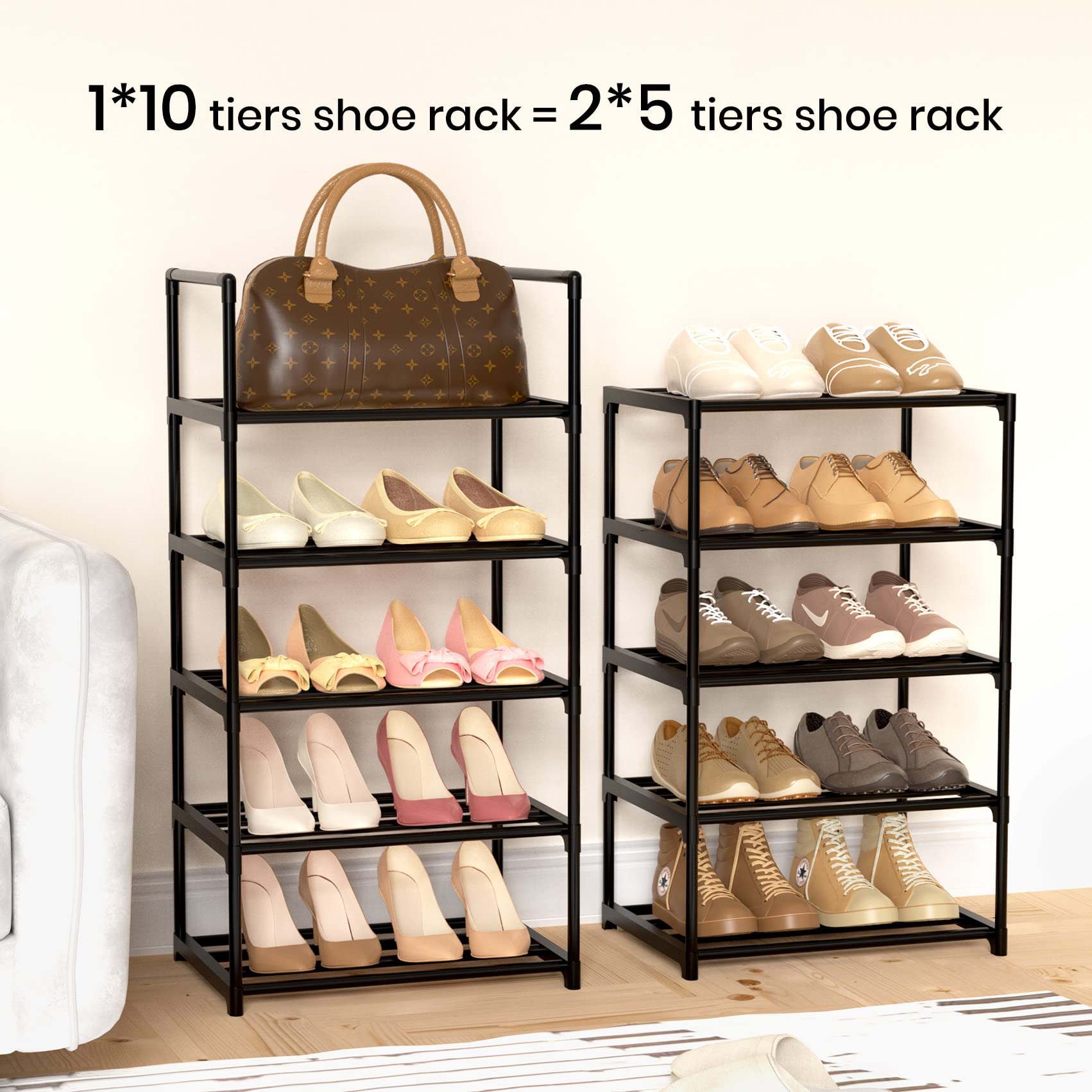 WEXCISE rack with hooks for keys, bags, and small accessories.