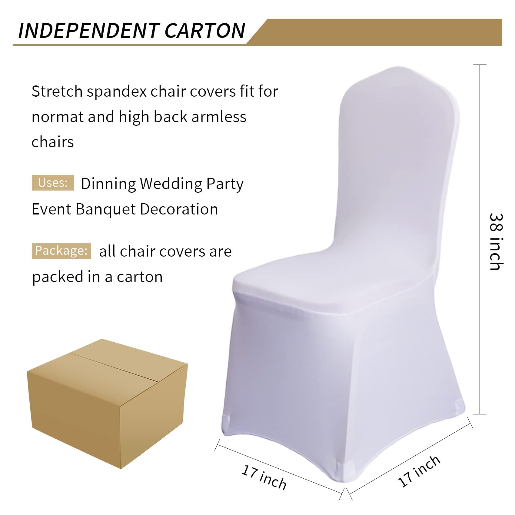 Wexninaz chair cover protecting chairs from dust and scratches during events