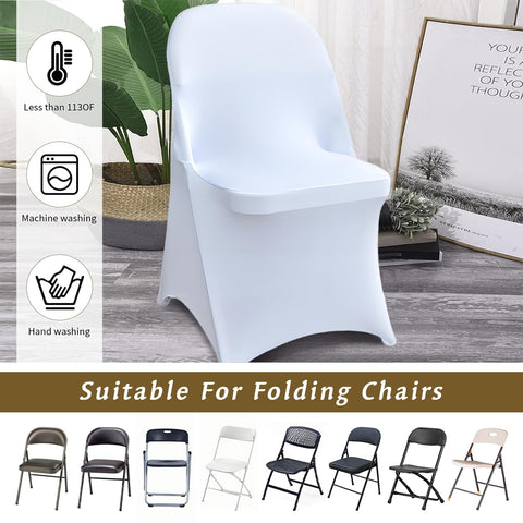 Wexninaz chair cover wrinkle-resistant fabric keeps chairs clean during indoor or outdoor events.