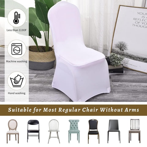 Wexninaz wrinkle-resistant chair cover demonstrating tidy appearance indoors and outdoors