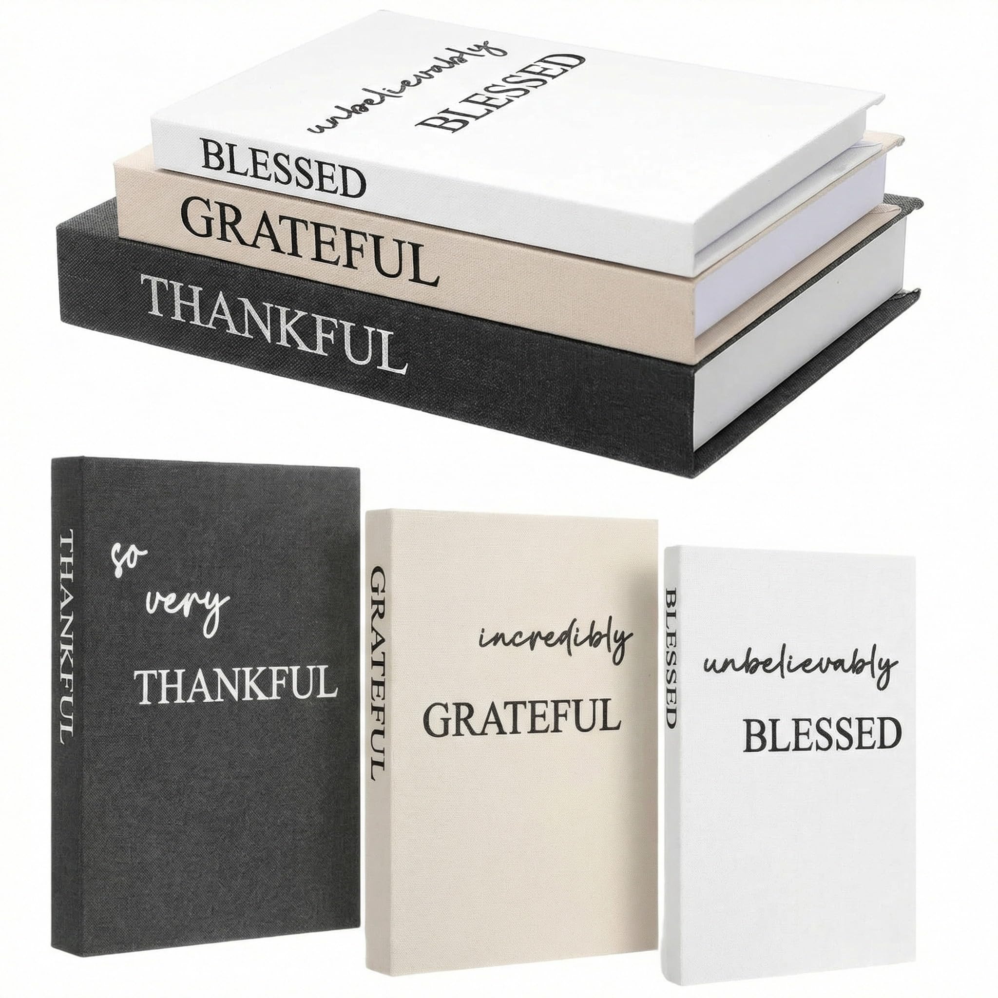 Weysat decorative books on shelf or mantel for refined display