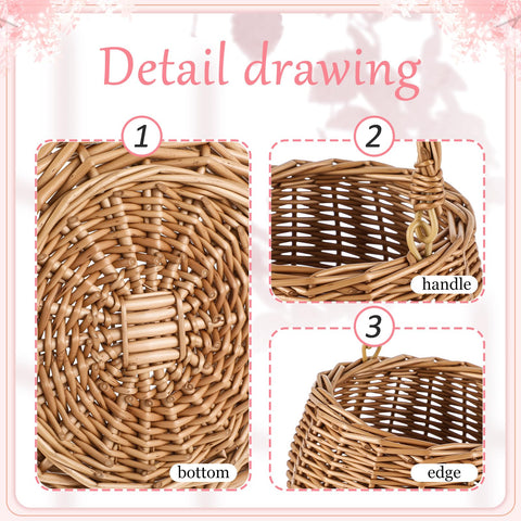 Weysat hand-held flower basket adds decorative flair to decor.