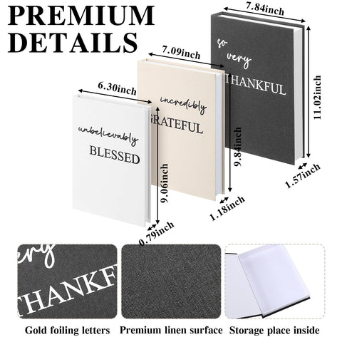 Weysat light gray decorative book brings calm vibe to shelves