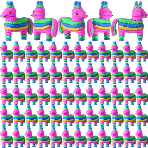 Weysat mini rainbow donkey pinata figurine adds festive decor and playful hide-and-seek fun.