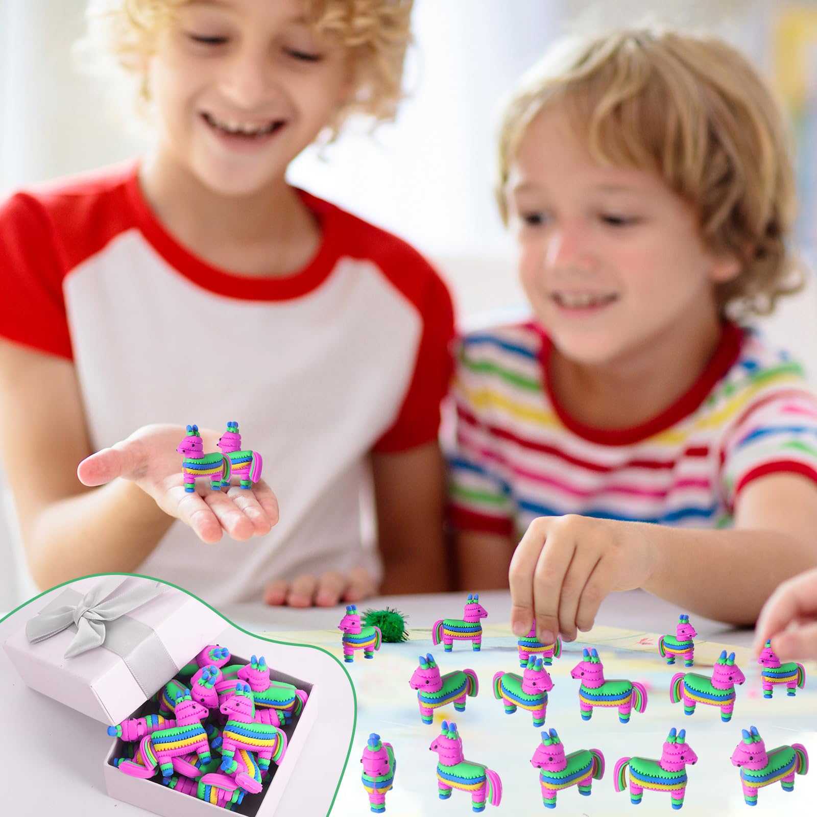 Weysat mini pinata figurine supports interactive games and surprise reveals at events.