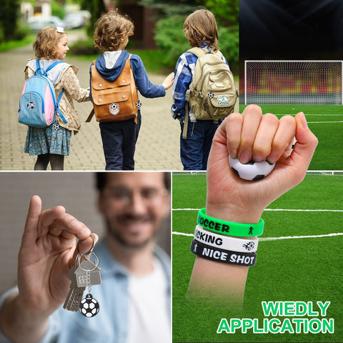Weysat soccer keychains for keepsakes and party swag.