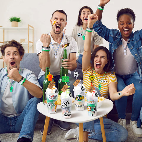 Weysat mini soccer figures add decor and giveaways.