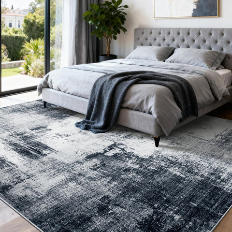 WEZVIX rug has non-slip backing to stay secure on hard floors.