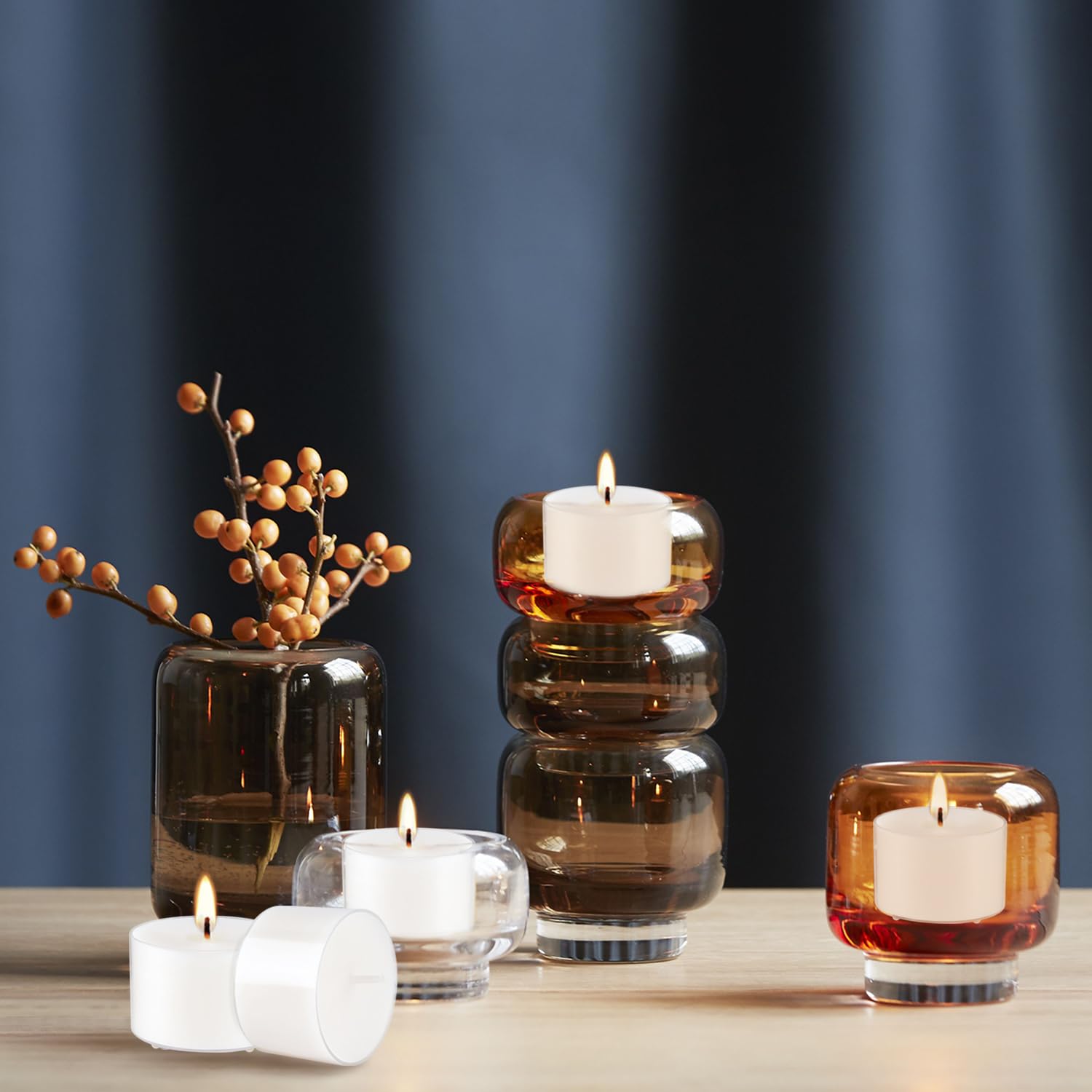 Wfmolcand tea light suitable for churches and ceremonies with steady burn.