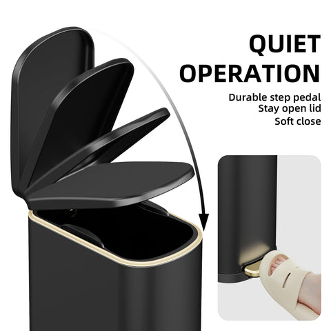 WFRWFR matte black finish adds modern style to any bathroom.