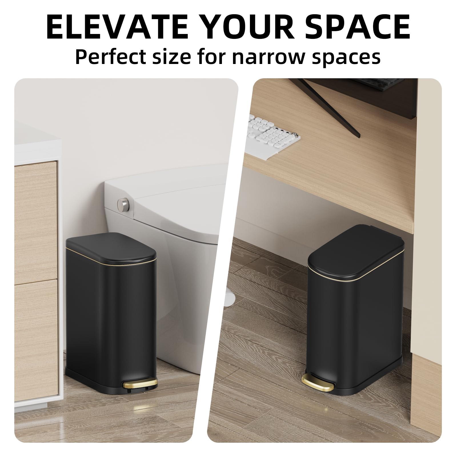 WFRWFR soft close lid prevents loud slams and keeps bathroom peaceful.