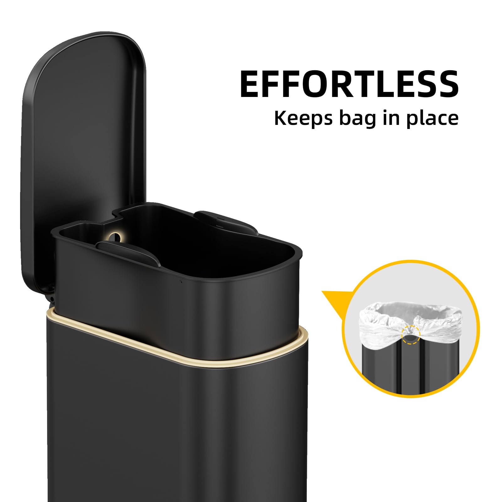 WFRWFR stay-open 90-degree lid for easy waste disposal.