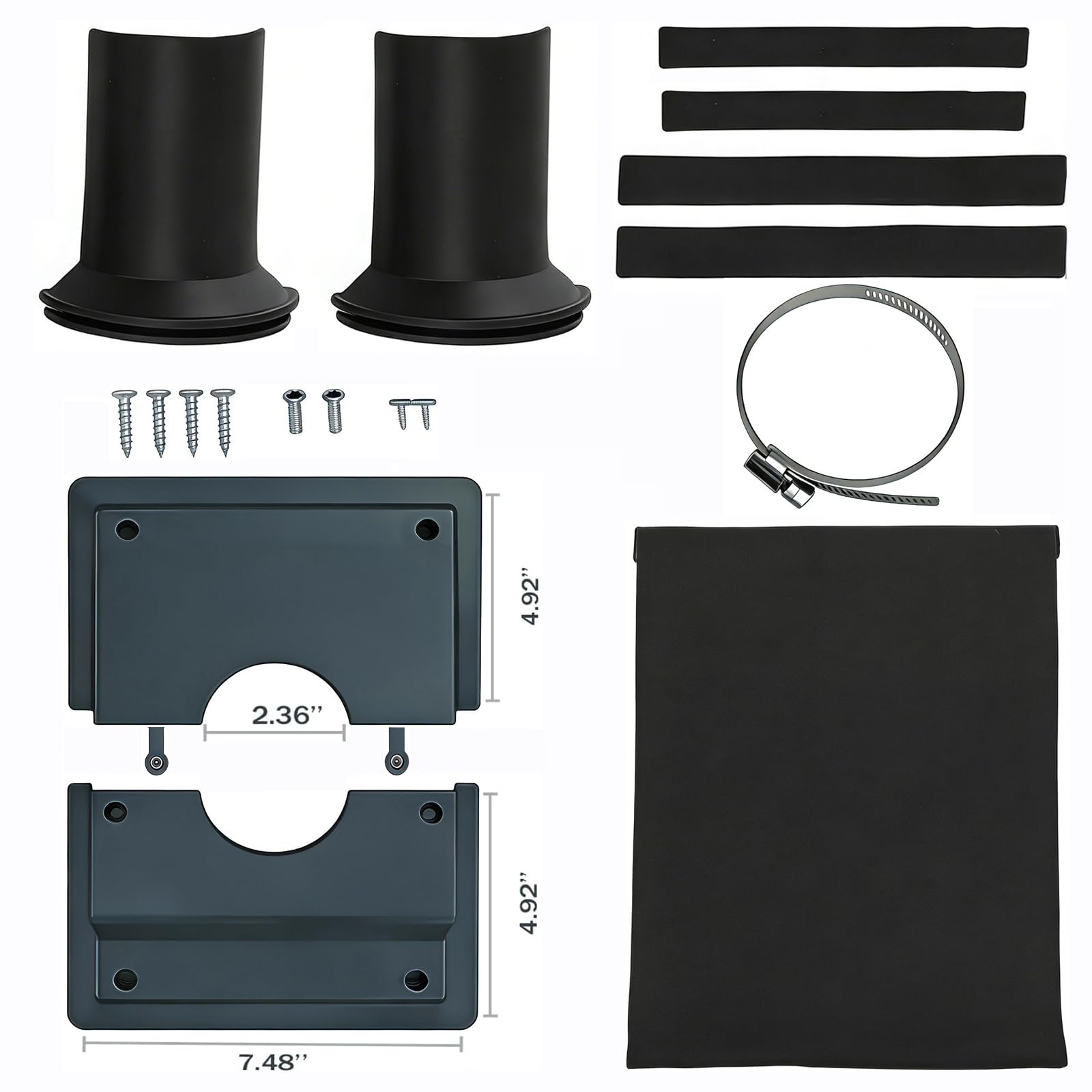 WGSWX easy-install retrofit design fits over existing pipes without tools.