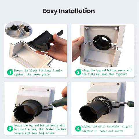 WGSWX weatherproof material resists UV and corrosion for long-lasting installs.