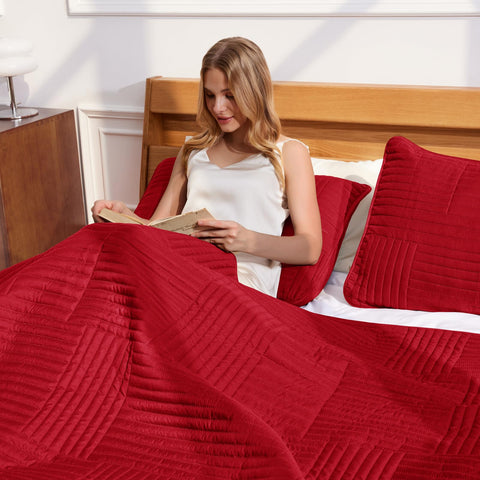 Whale Flotilla lightweight microfiber bedspread is ideal for year round layering.