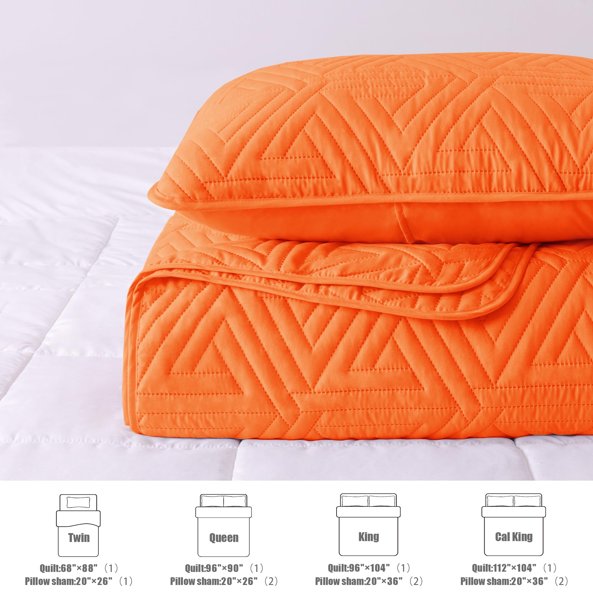 Whale Flotilla queen bedspread 96x90 orange drapes nicely over the bed.