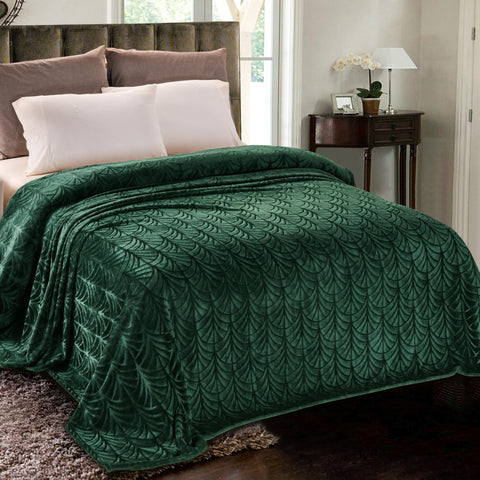 Whale Flotilla soft flannel fleece king blanket highlighting cozy texture for year-round comfort.