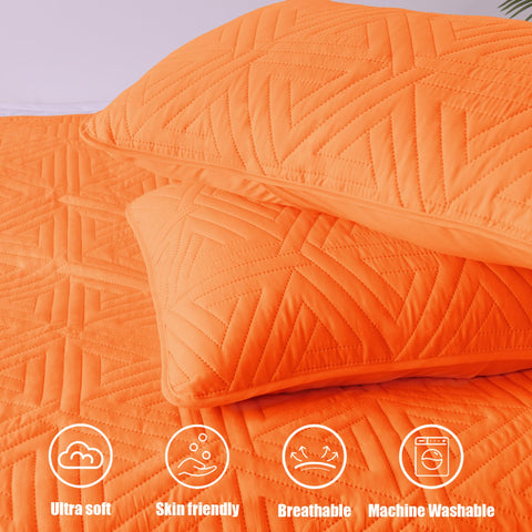 Whale Flotilla soft microfiber cover orange feels smooth against skin.