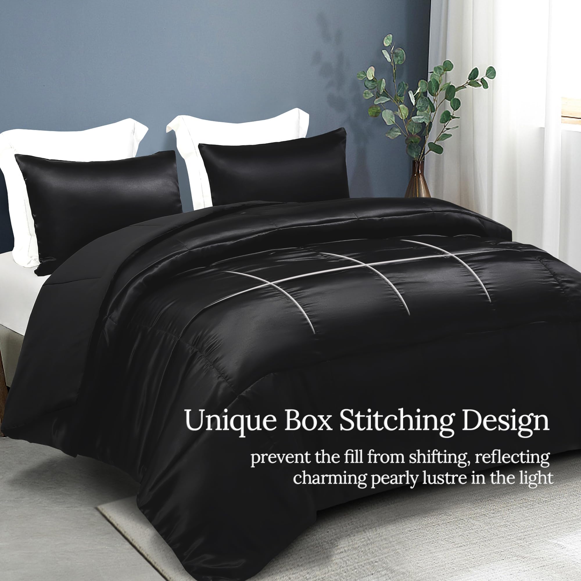 Whale Flotilla satin pillowcases offer silky-soft comfort for restful sleep.