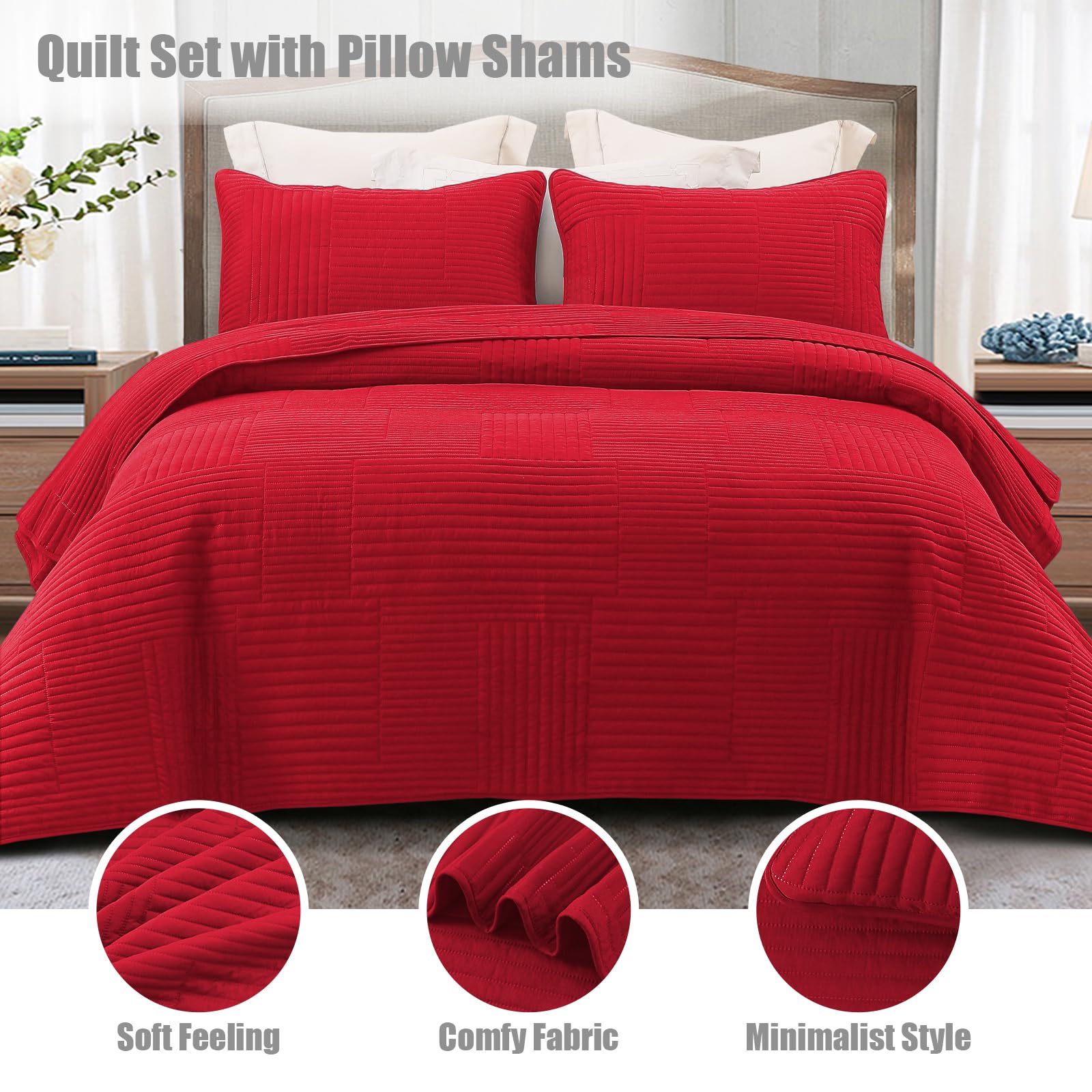Whale Flotilla Ultra Soft Queen Quilt Set pillowcases provide smooth, breathable comfort.