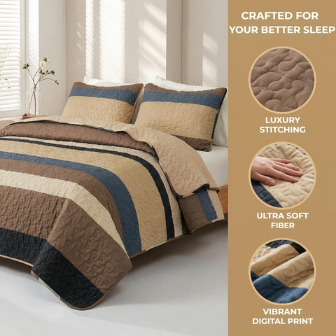 Vacuum-packed arrival of Whale Flotilla quilt for easy storage