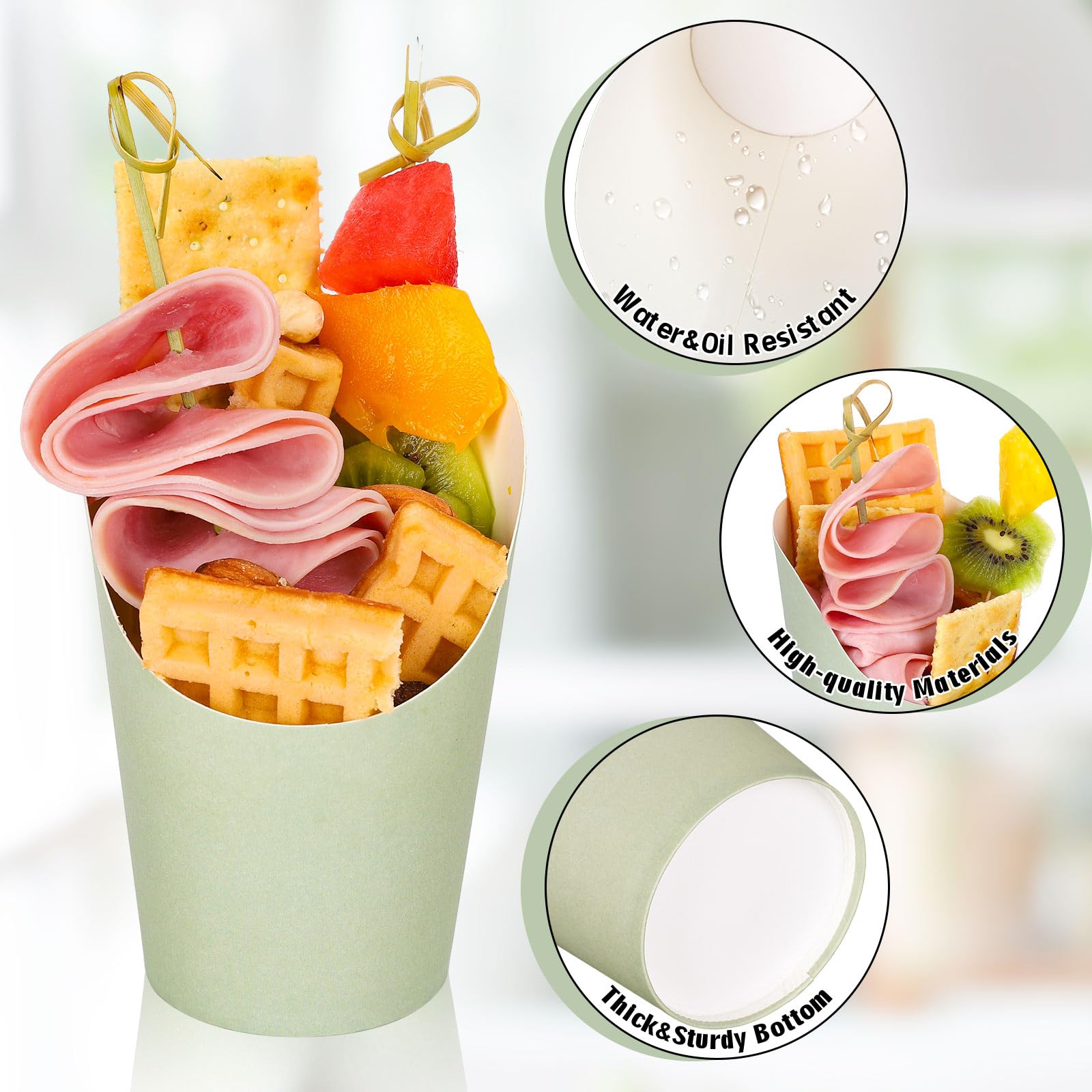 Whaline clear bags for cup packaging keep treats fresh and dust-free.