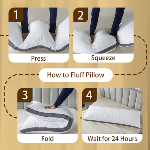 WhatsBedding bedroom scene with white memory foam pillow for restful sleep.