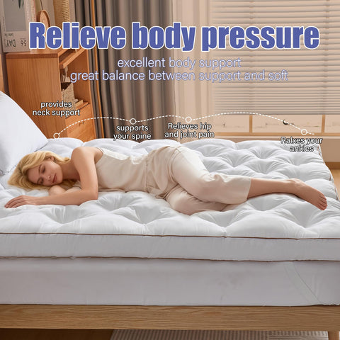WhatsBedding cloud-soft appearance invites luxurious comfort at night