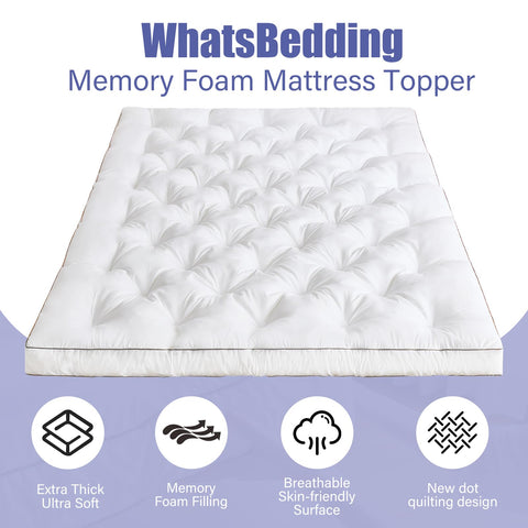 WhatsBedding ergonomic design follows body curves for targeted pressure relief