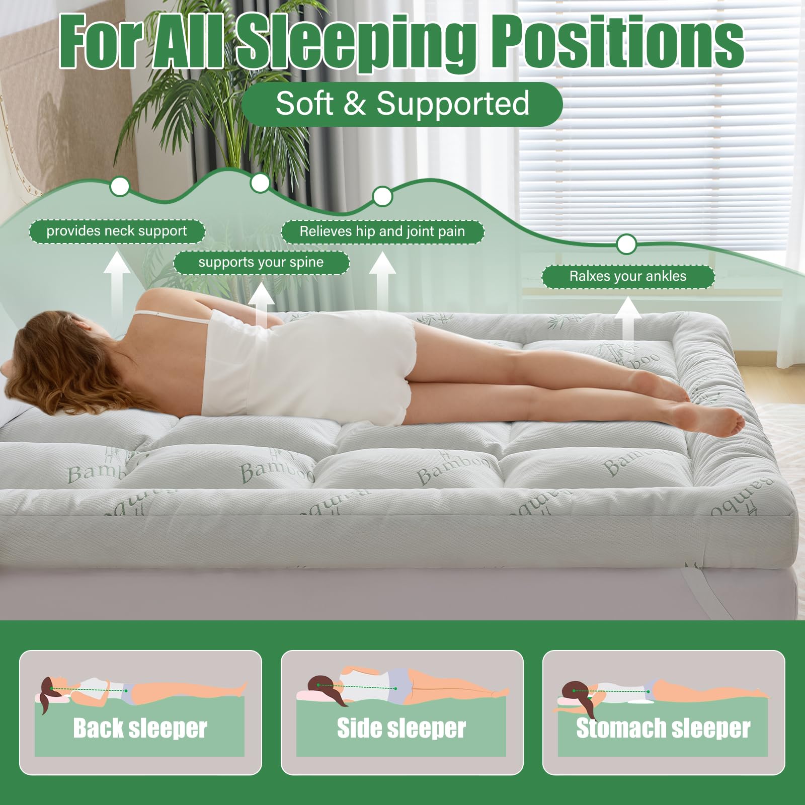 WhatsBedding king topper staying cool and comfortable across seasons