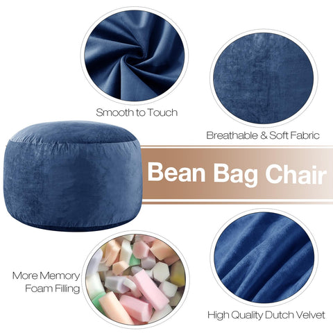 WhatsBedding plush memory foam fill for soft, cushioned comfort during movie nights