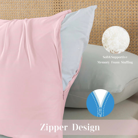 WhatsBedding vacuum-packed pillow arrives compactly and expands to full fluff.