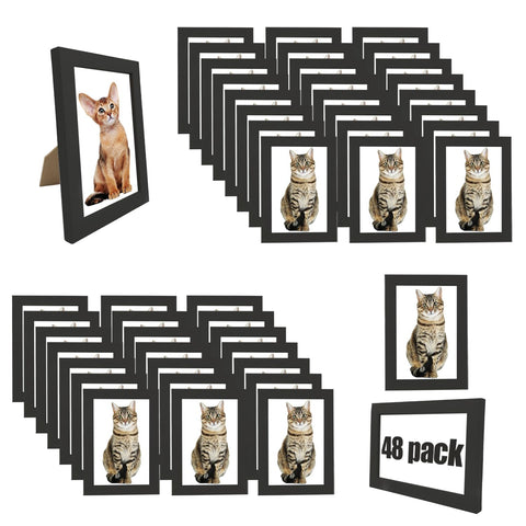 WHEATHUSK 4x6 black frame wall display for cohesive memories