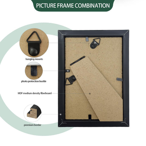 WHEATHUSK easy-load back tabs simplify swapping photos.