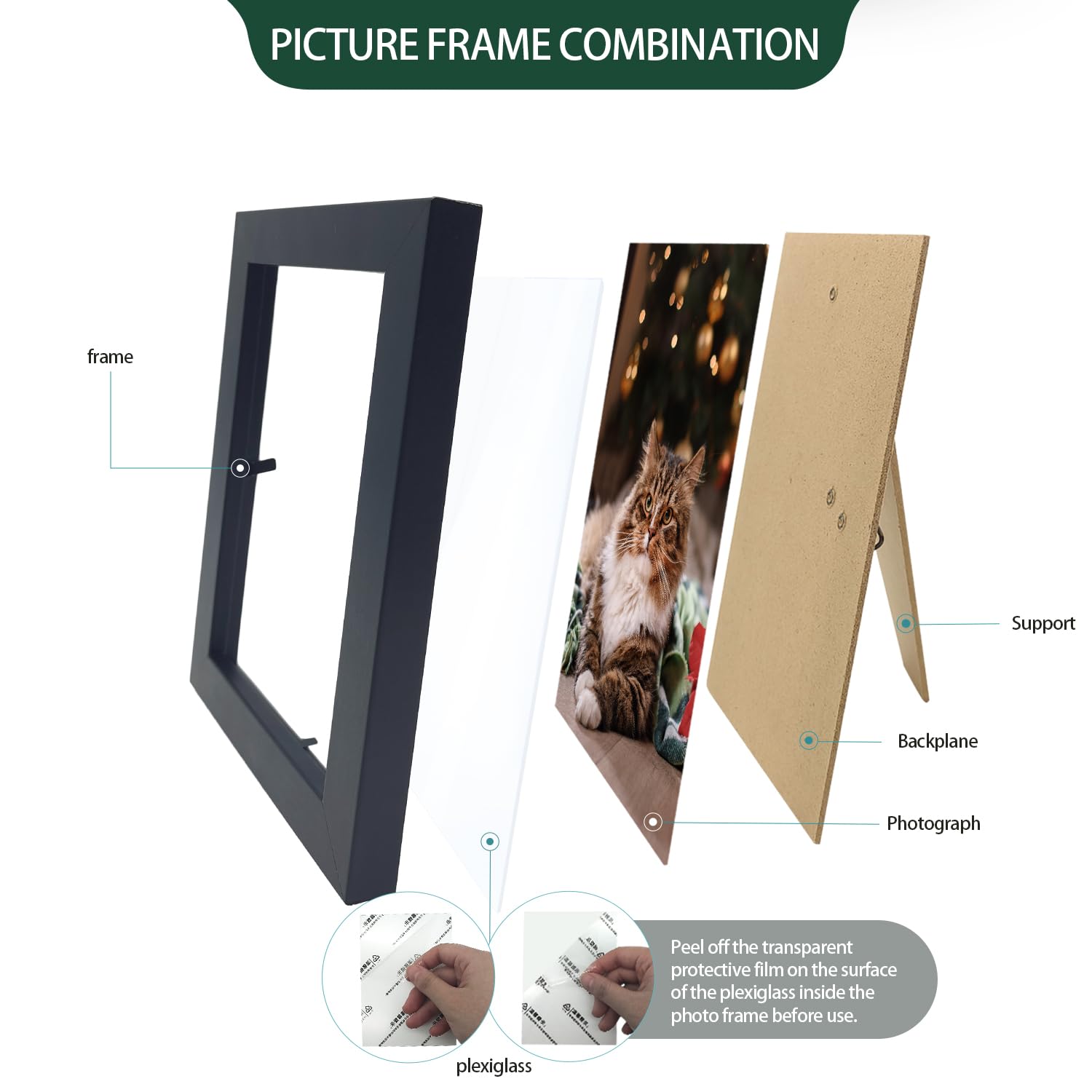 WHEATHUSK wall-or-tabletop display frames arranged neatly for decor.